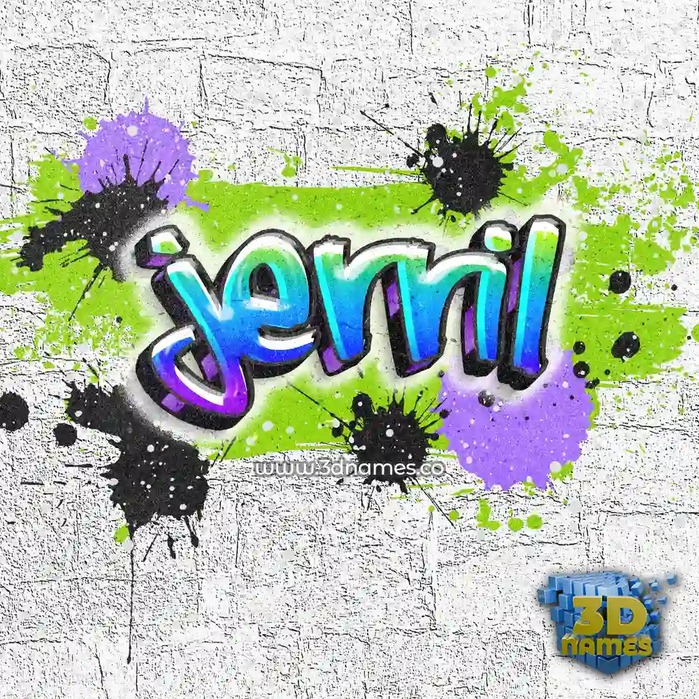jerril in Graffiti Grunge style - 3D name wallpaper