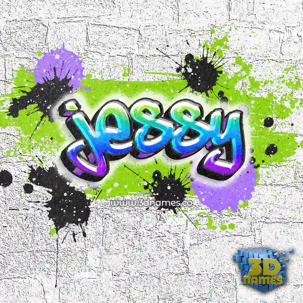 jessy in Graffiti Grunge style - 3D name wallpaper