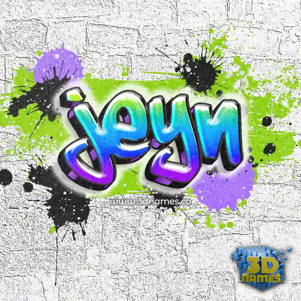 jeyn in Graffiti Grunge style - 3D name wallpaper