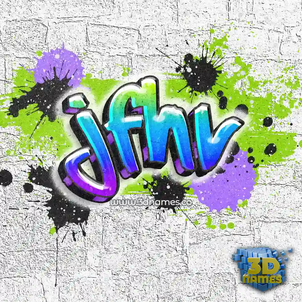 jfhv in Graffiti Grunge style - 3D name wallpaper