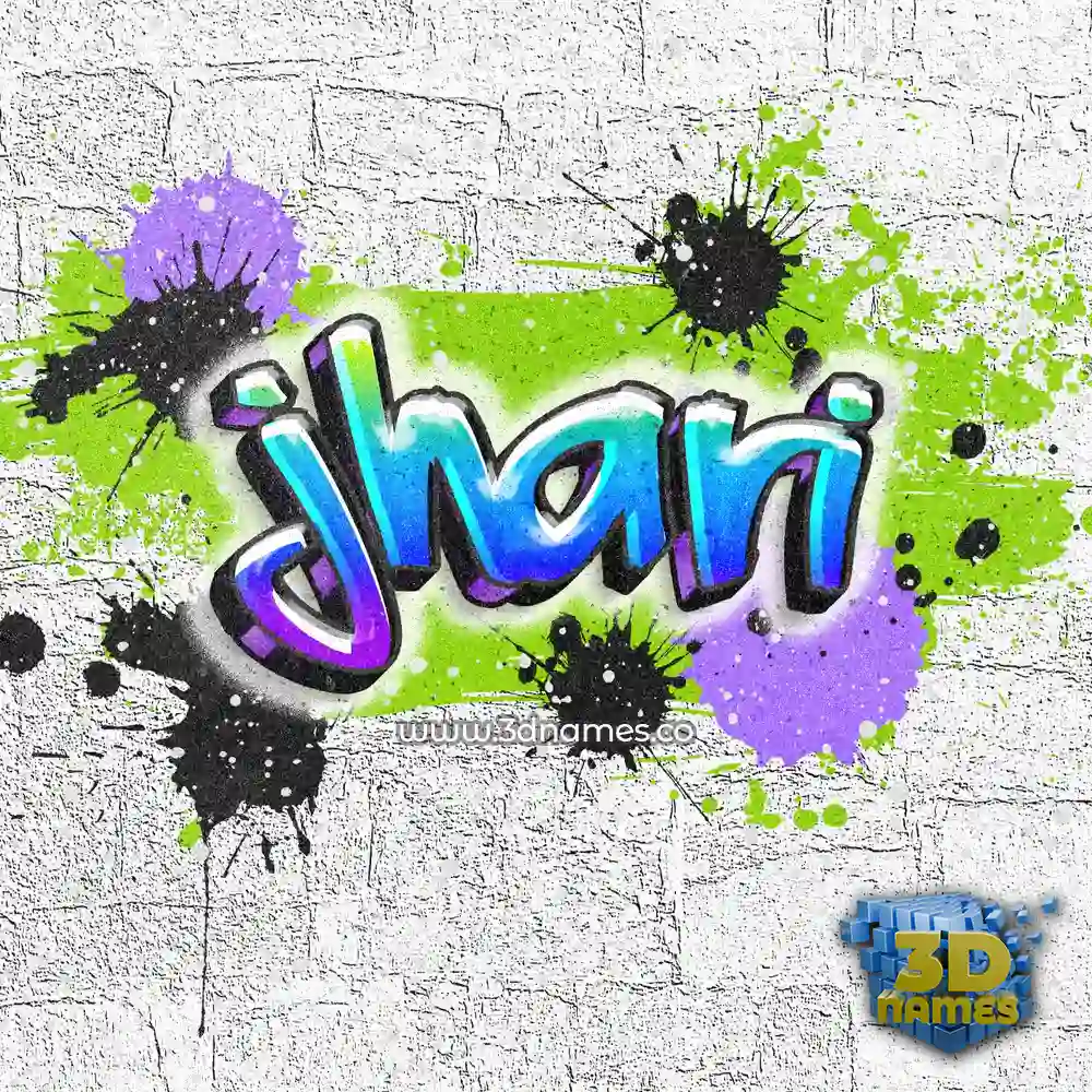 jhari in Graffiti Grunge style - 3D name wallpaper