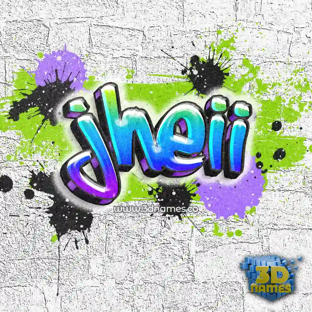 jheii in Graffiti Grunge style - 3D name wallpaper
