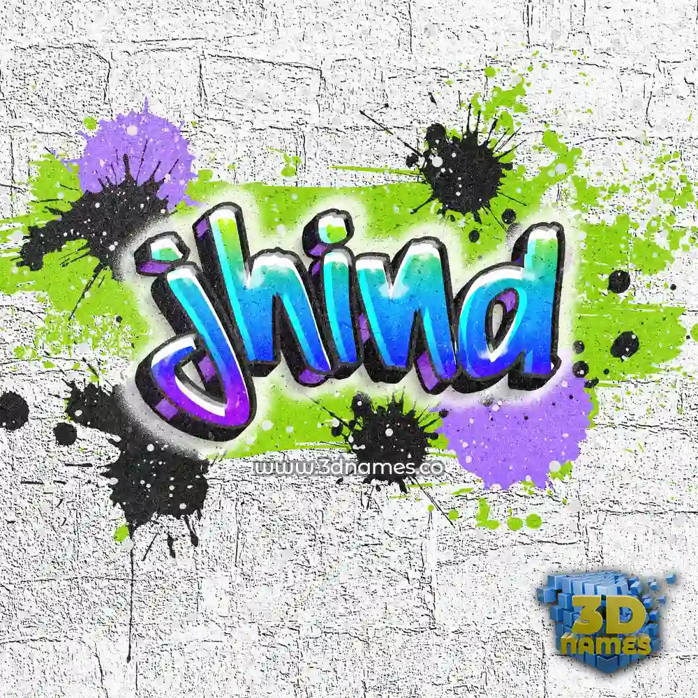 jhind in Graffiti Grunge style - 3D name wallpaper