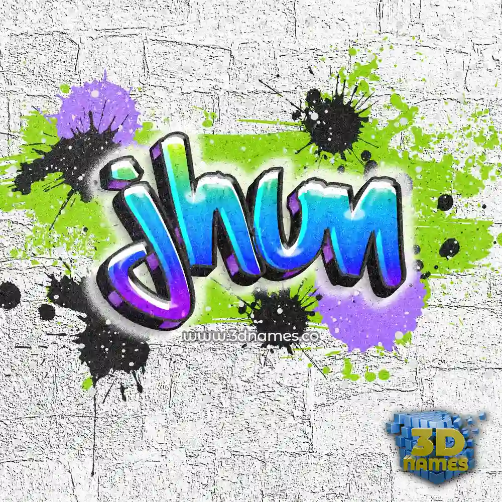 jhun in Graffiti Grunge style - 3D name wallpaper