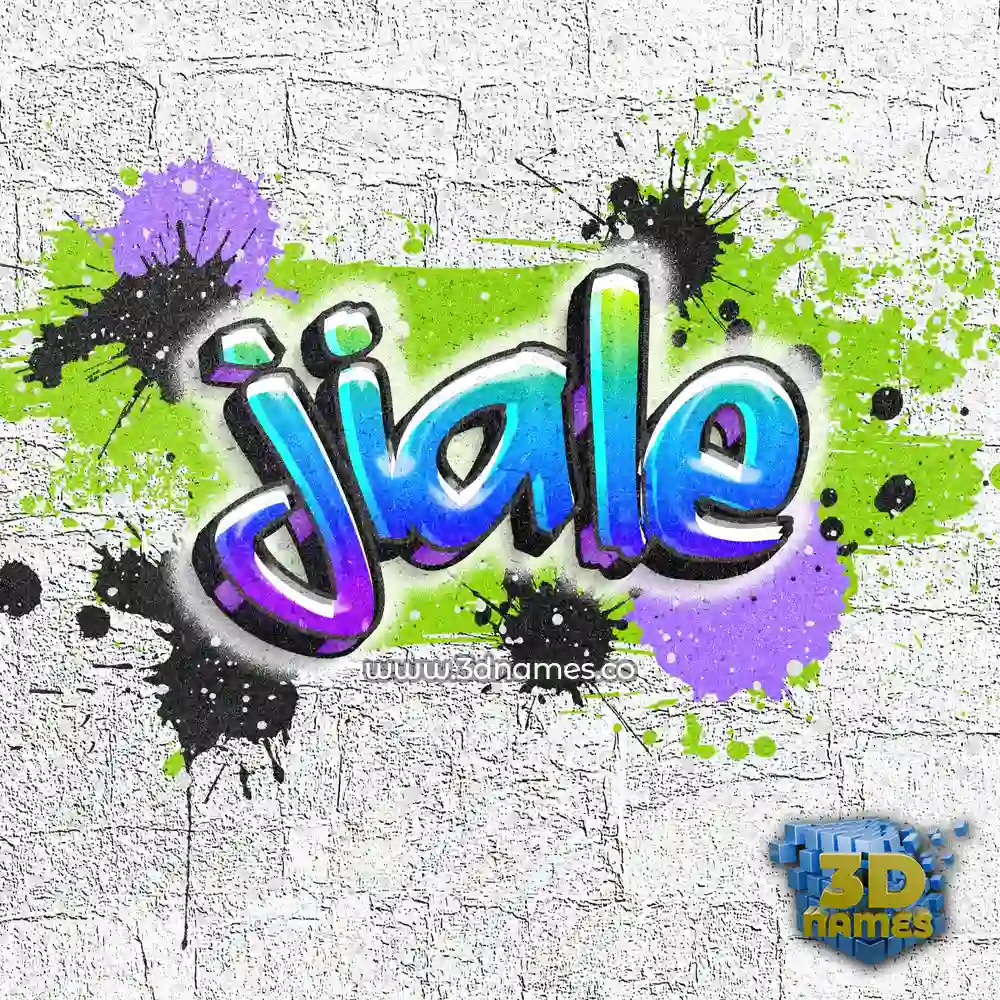 jiale in Graffiti Grunge style - 3D name wallpaper