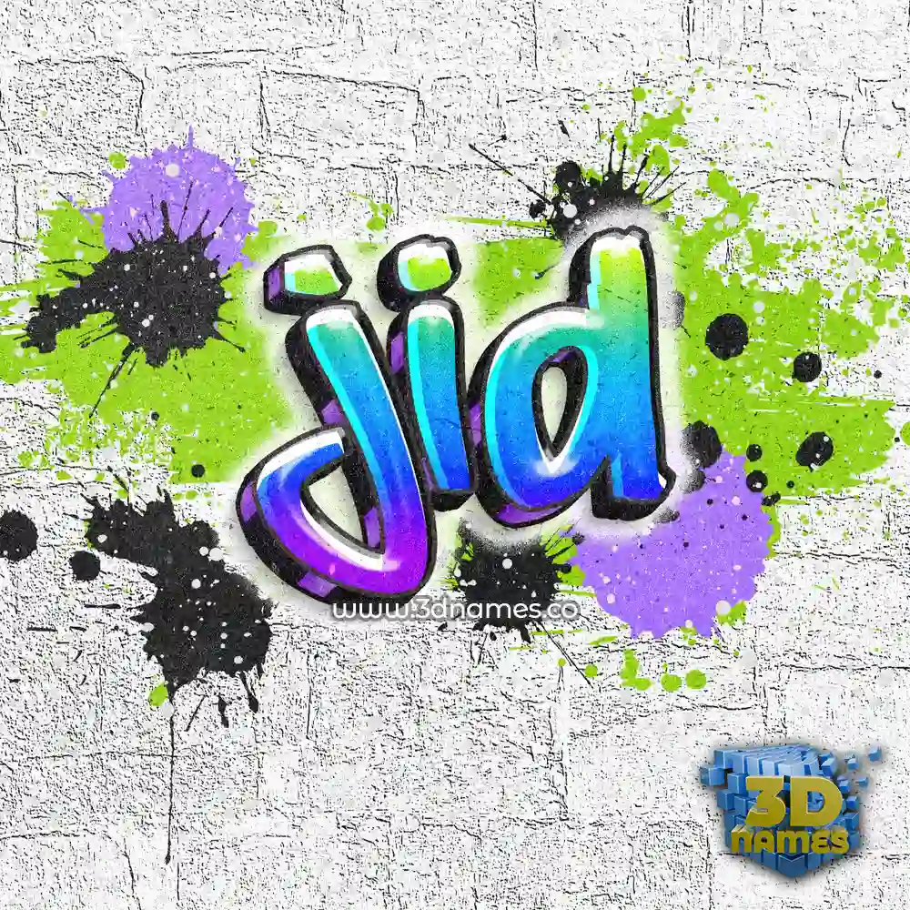 jid in Graffiti Grunge style - 3D name wallpaper