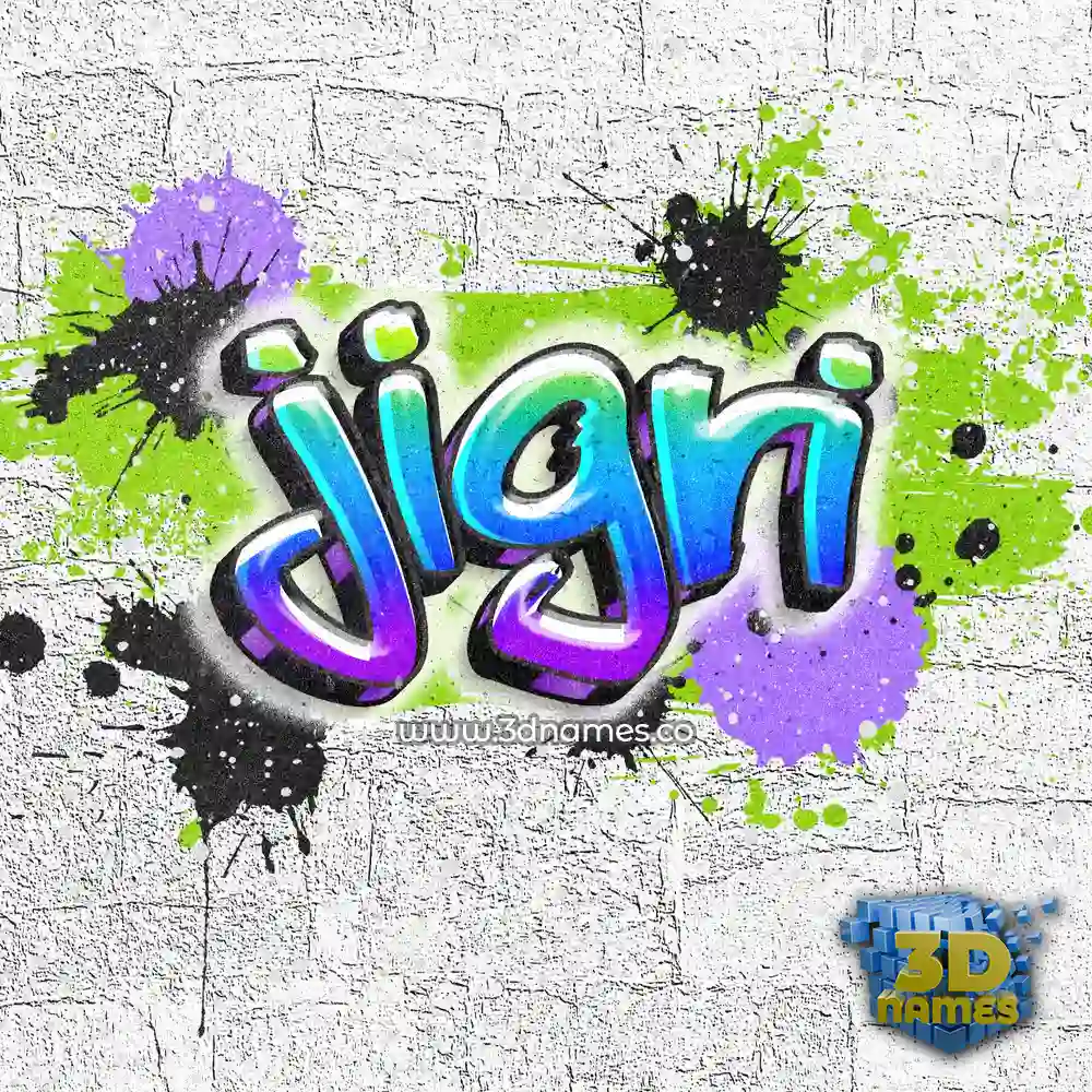 jigri in Graffiti Grunge style - 3D name wallpaper