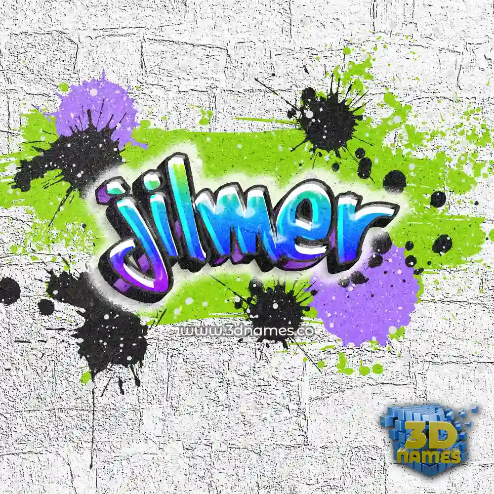 jilmer in Graffiti Grunge style - 3D name wallpaper