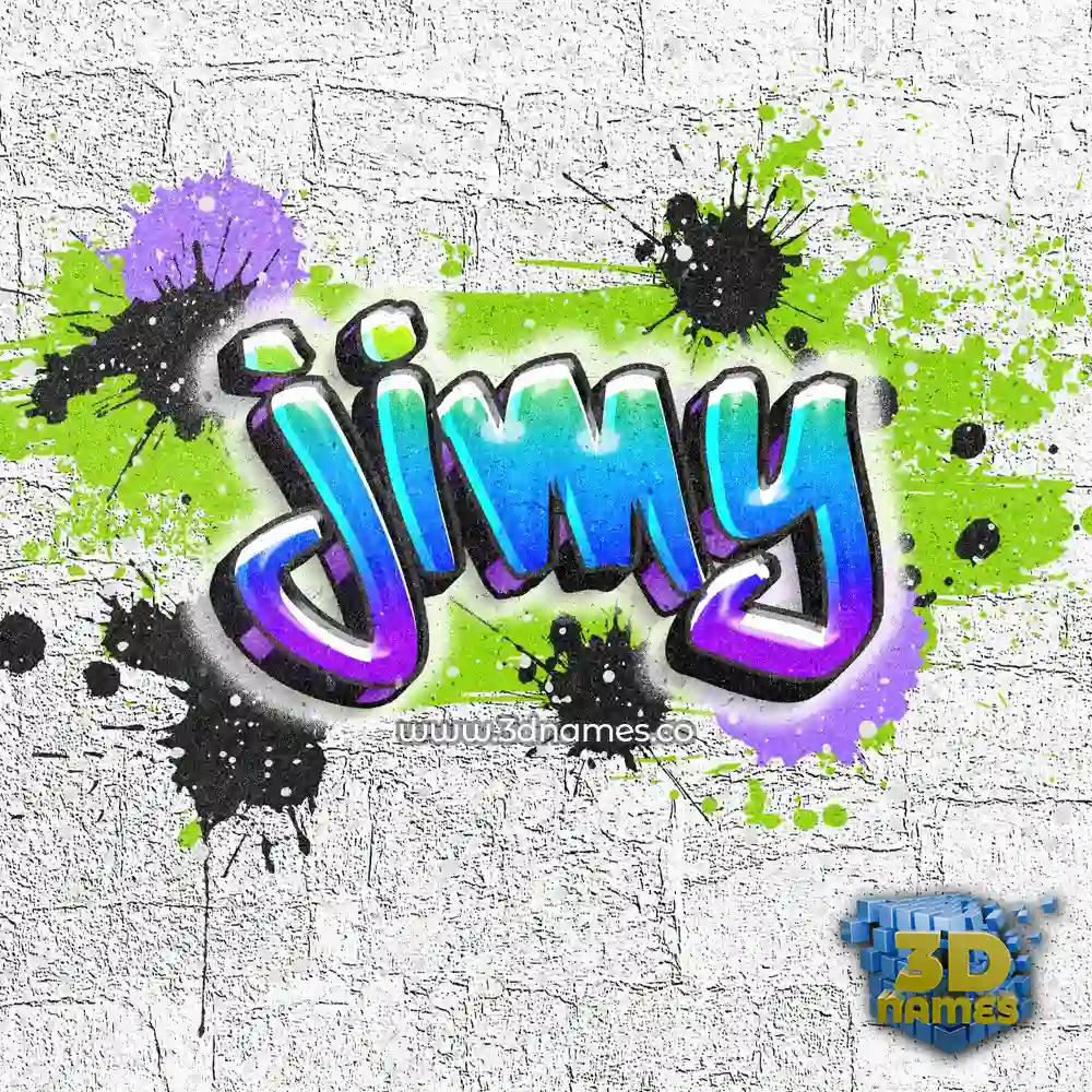 jimy in Graffiti Grunge style - 3D name wallpaper