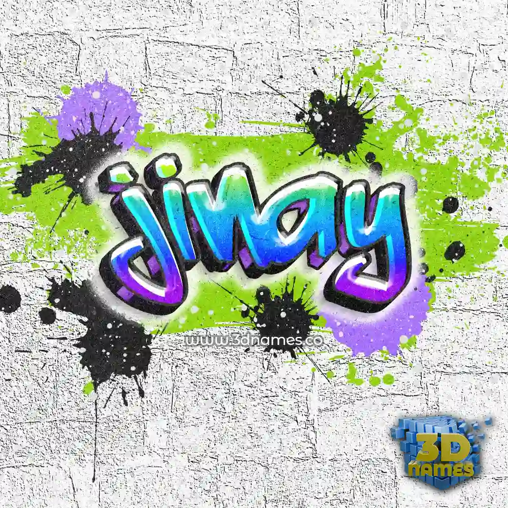 jinay in Graffiti Grunge style - 3D name wallpaper