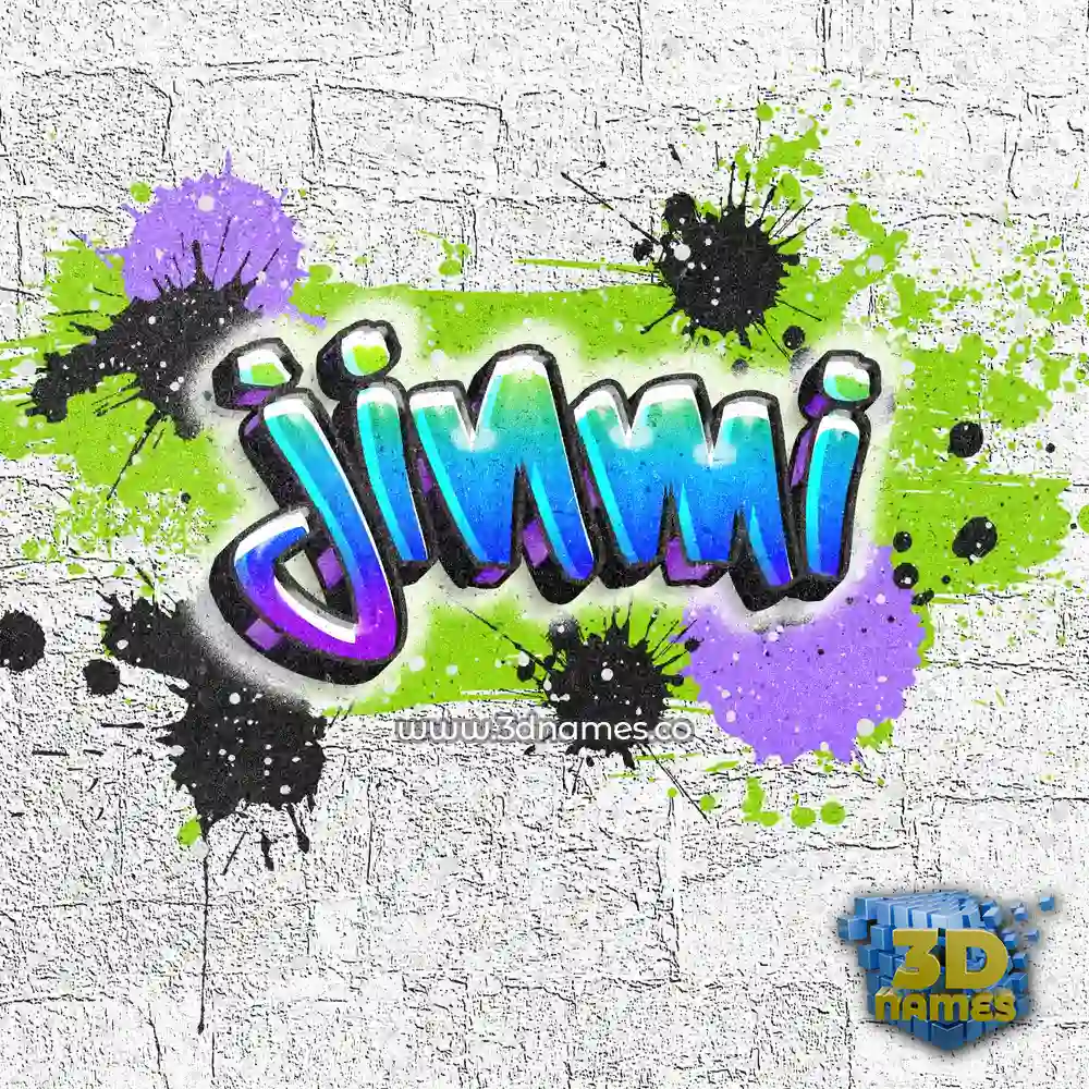 jinmi in Graffiti Grunge style - 3D name wallpaper