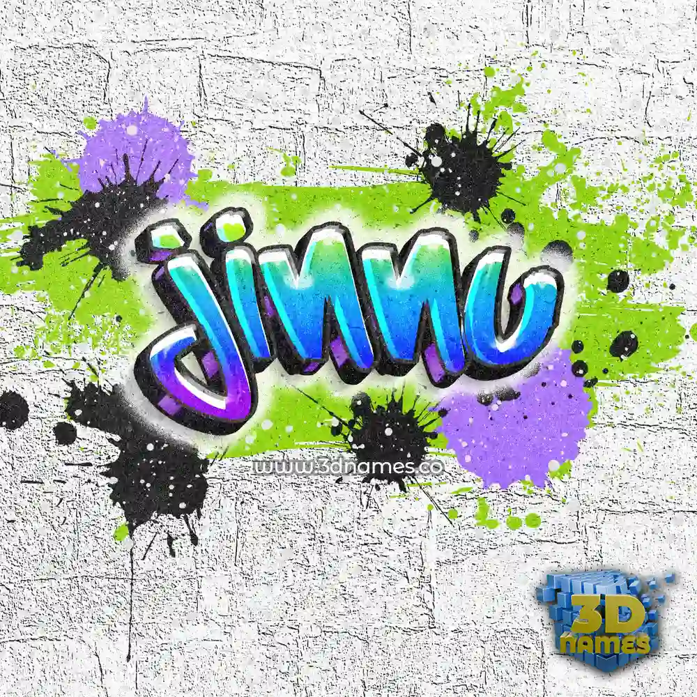 jinnu in Graffiti Grunge style - 3D name wallpaper
