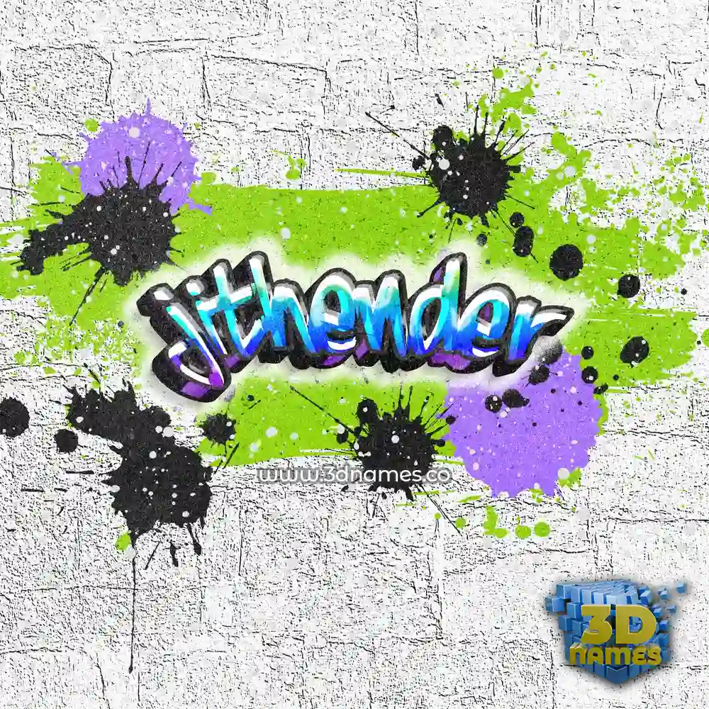 jithender in Graffiti Grunge style - 3D name wallpaper