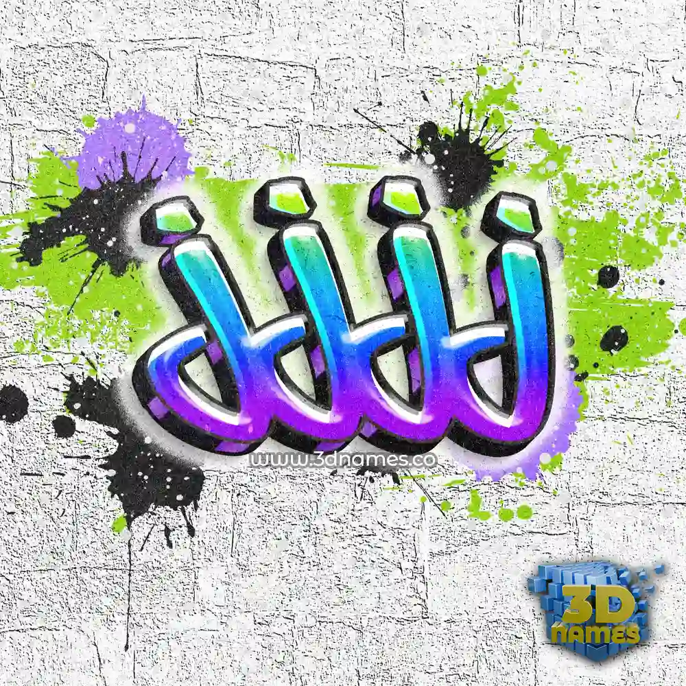 jjjj in Graffiti Grunge style - 3D name wallpaper
