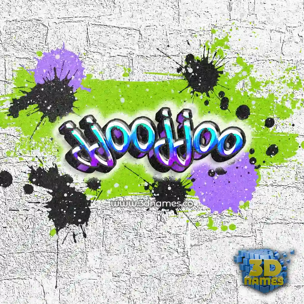 jjoojjoo in Graffiti Grunge style - 3D name wallpaper