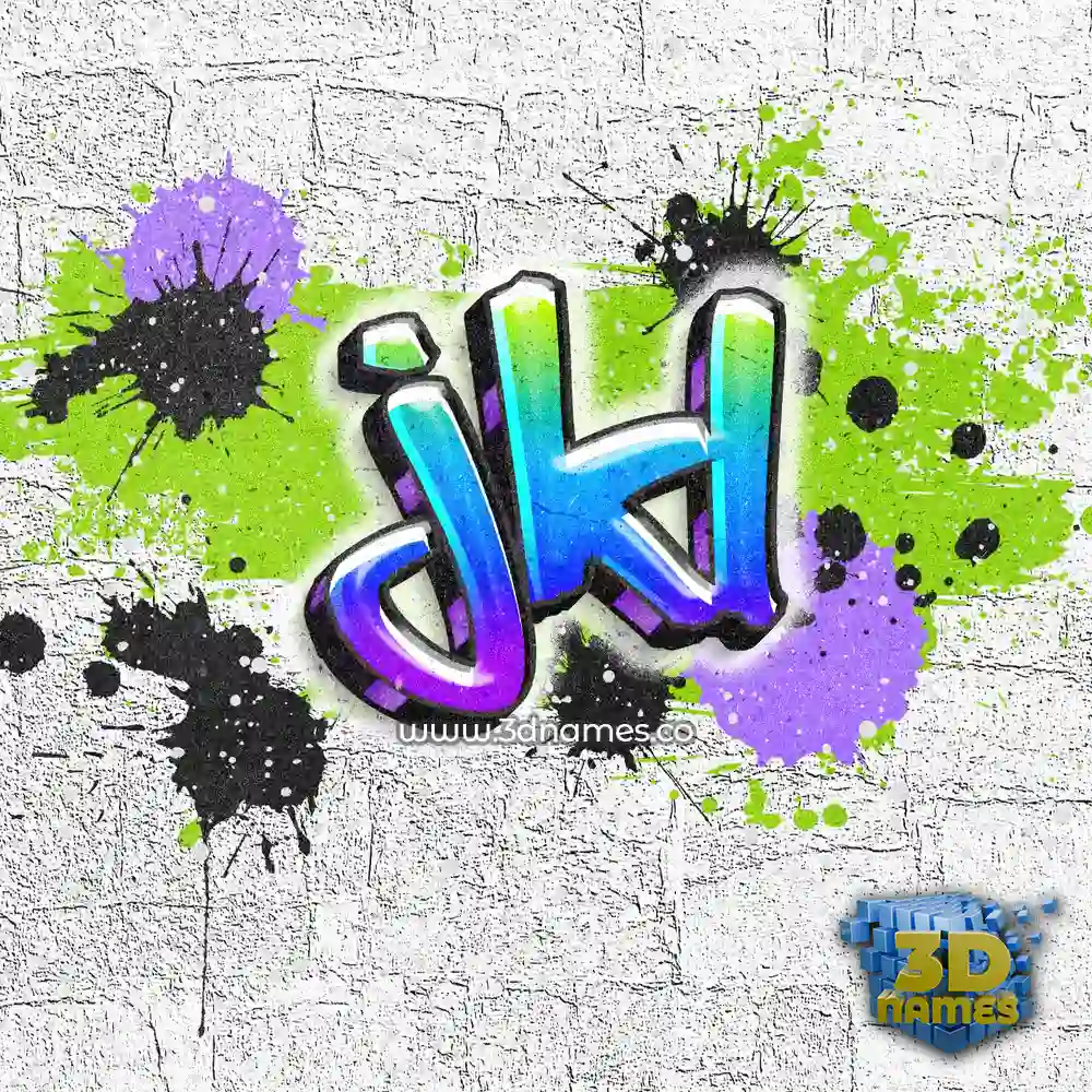 jkl in Graffiti Grunge style - 3D name wallpaper
