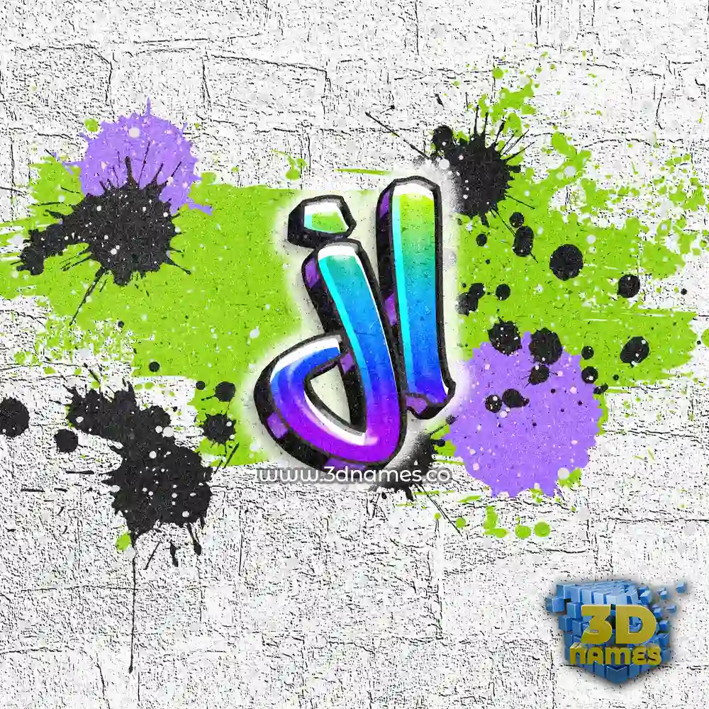jl in Graffiti Grunge style - 3D name wallpaper