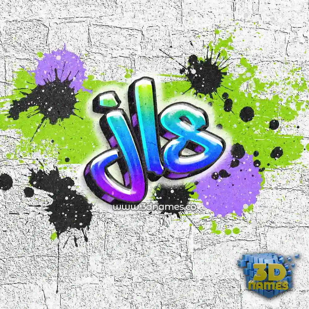 jls in Graffiti Grunge style - 3D name wallpaper