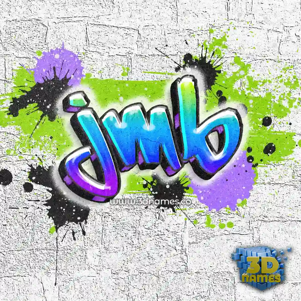 jmb in Graffiti Grunge style - 3D name wallpaper