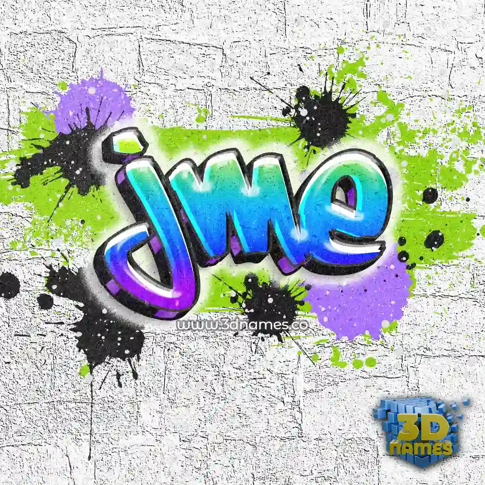 jme in Graffiti Grunge style - 3D name wallpaper