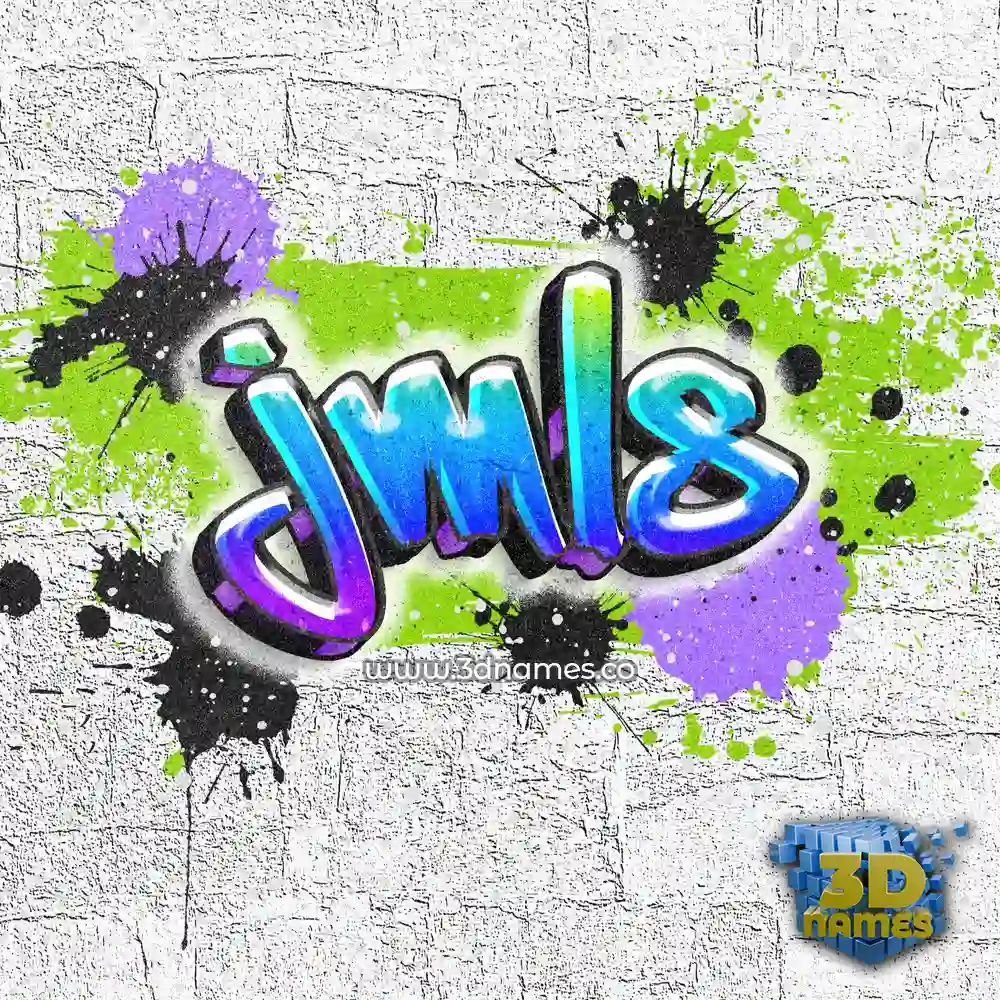 jmls in Graffiti Grunge style - 3D name wallpaper