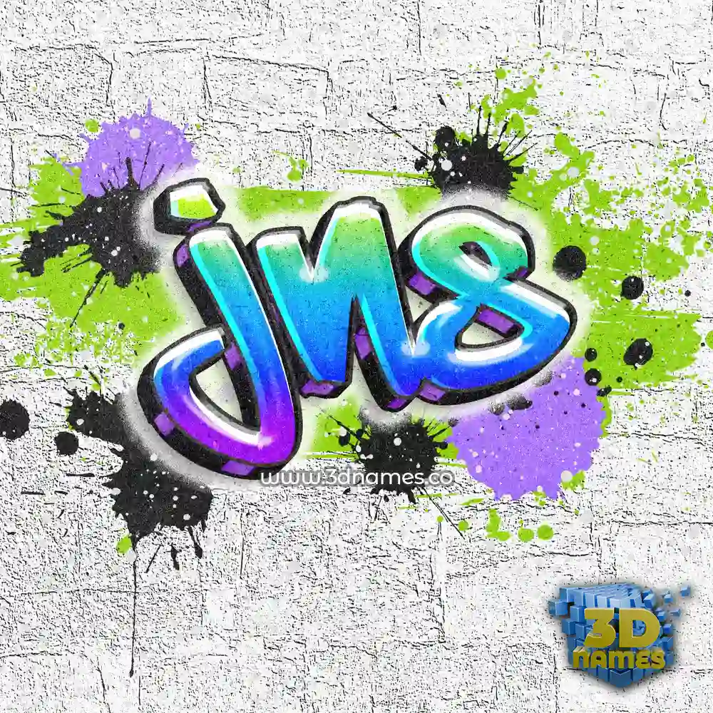 jns in Graffiti Grunge style - 3D name wallpaper