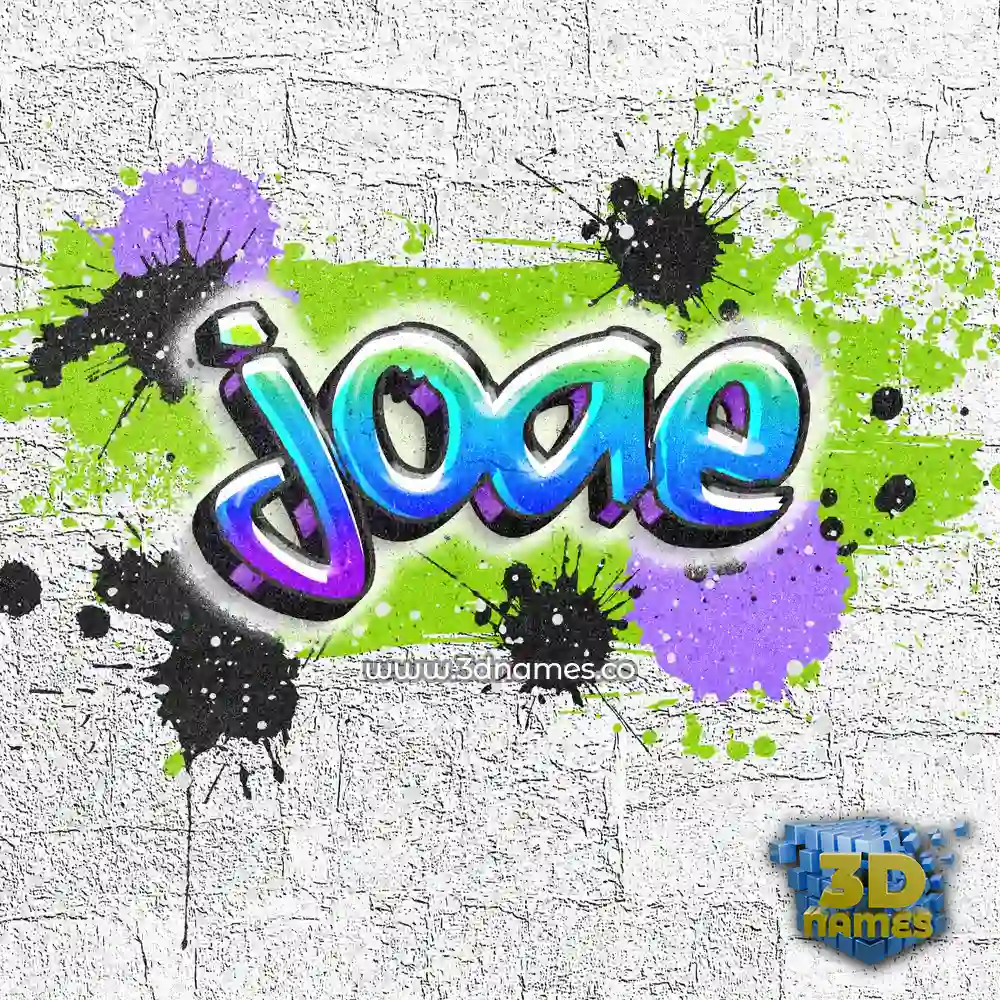 joae in Graffiti Grunge style - 3D name wallpaper