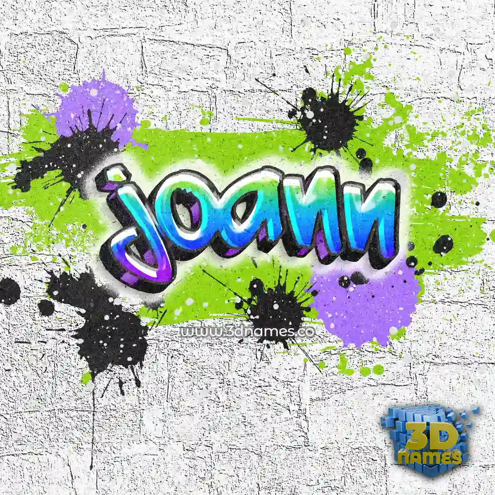 joann in Graffiti Grunge style - 3D name wallpaper