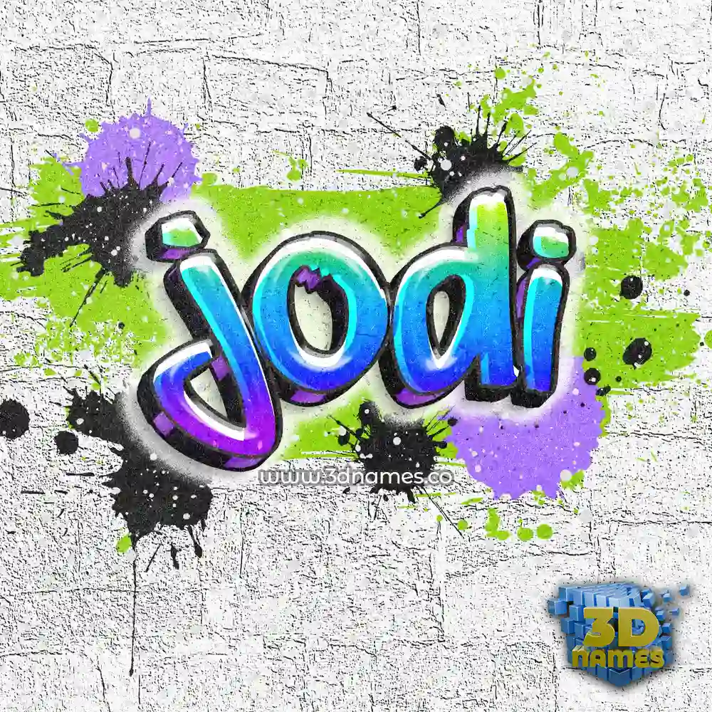 jodi in Graffiti Grunge style - 3D name wallpaper