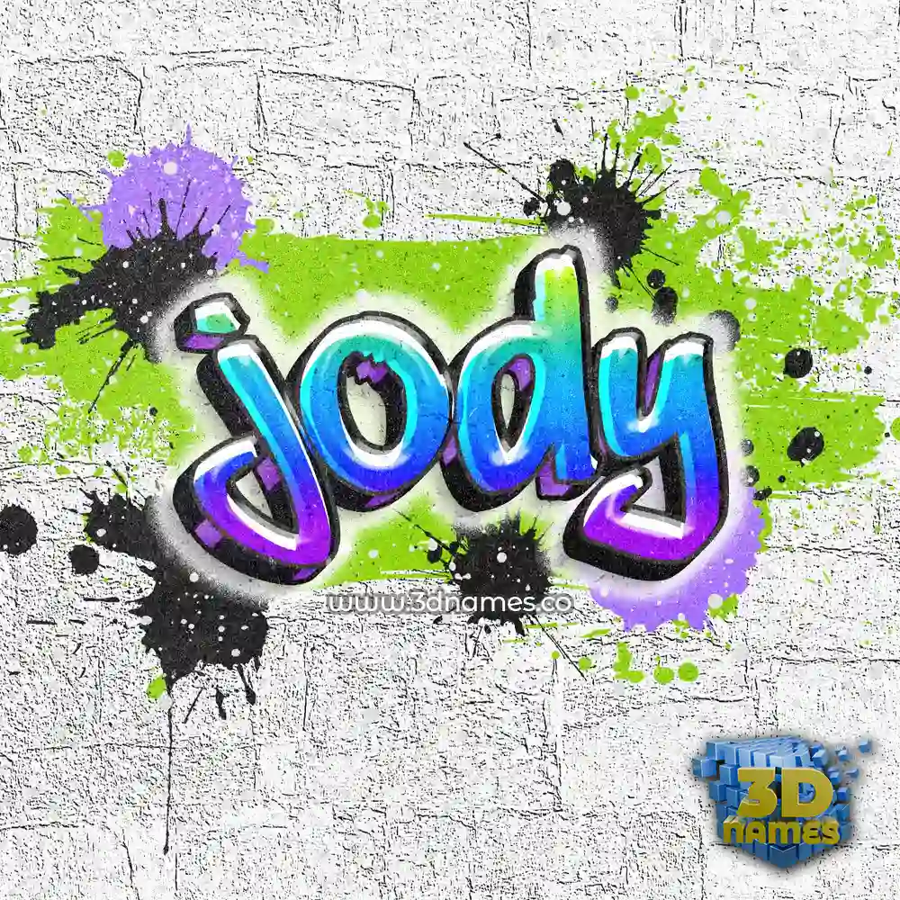 jody in Graffiti Grunge style - 3D name wallpaper