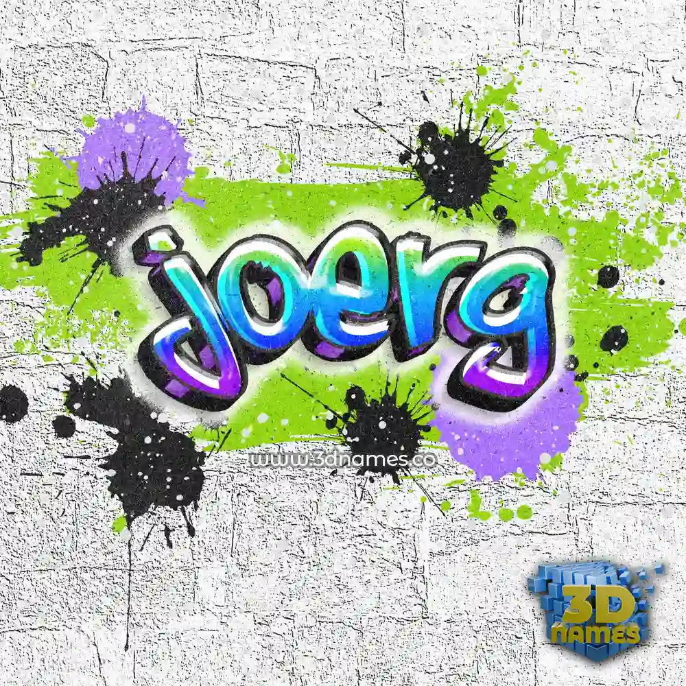 joerg in Graffiti Grunge style - 3D name wallpaper