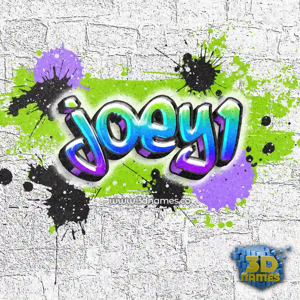 joey1 in Graffiti Grunge style - 3D name wallpaper