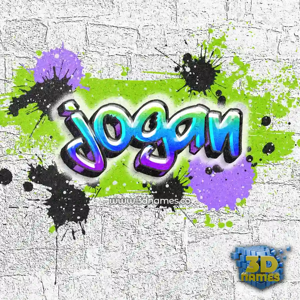 jogan in Graffiti Grunge style - 3D name wallpaper