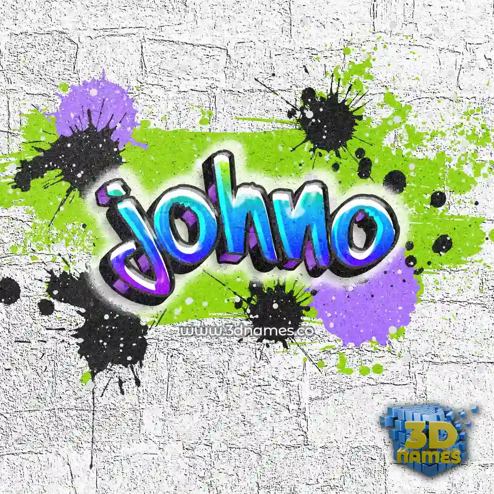 johno in Graffiti Grunge style - 3D name wallpaper