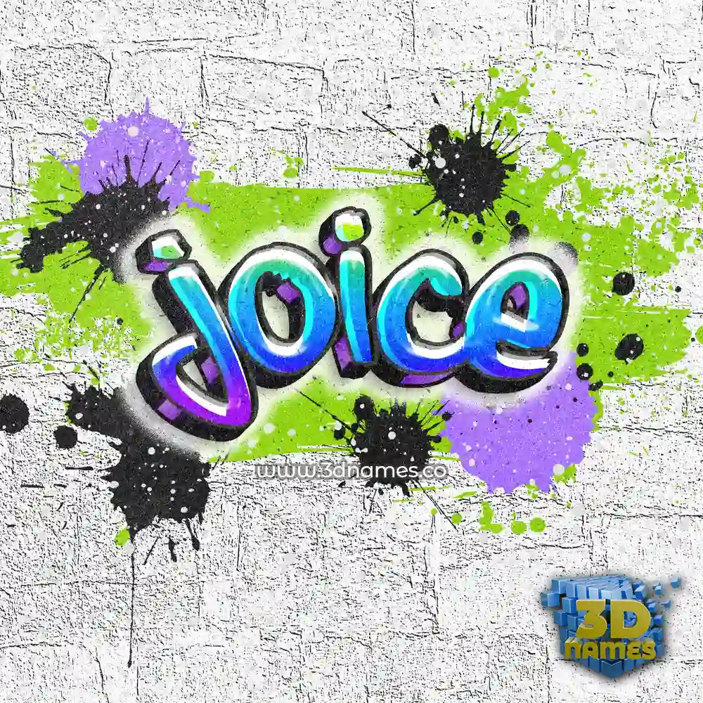 joice in Graffiti Grunge style - 3D name wallpaper