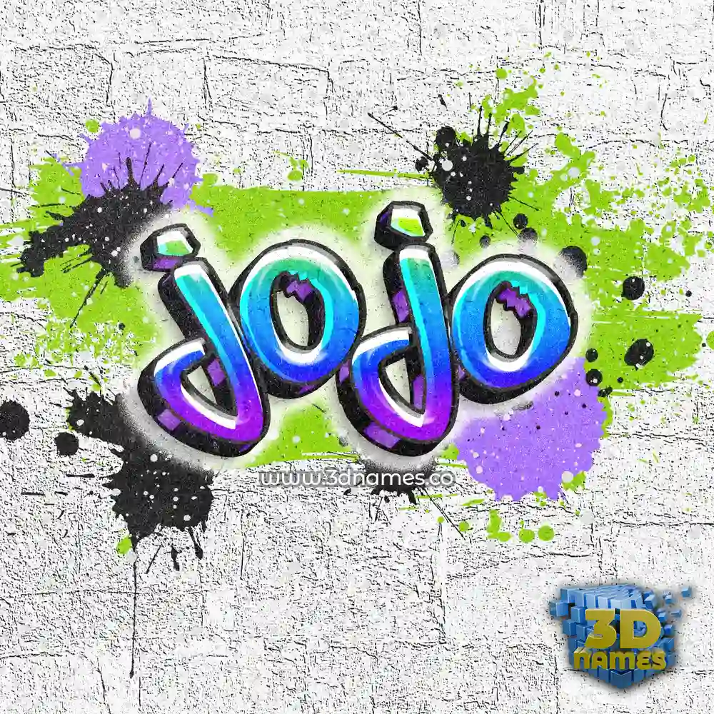 jojo in Graffiti Grunge style - 3D name wallpaper