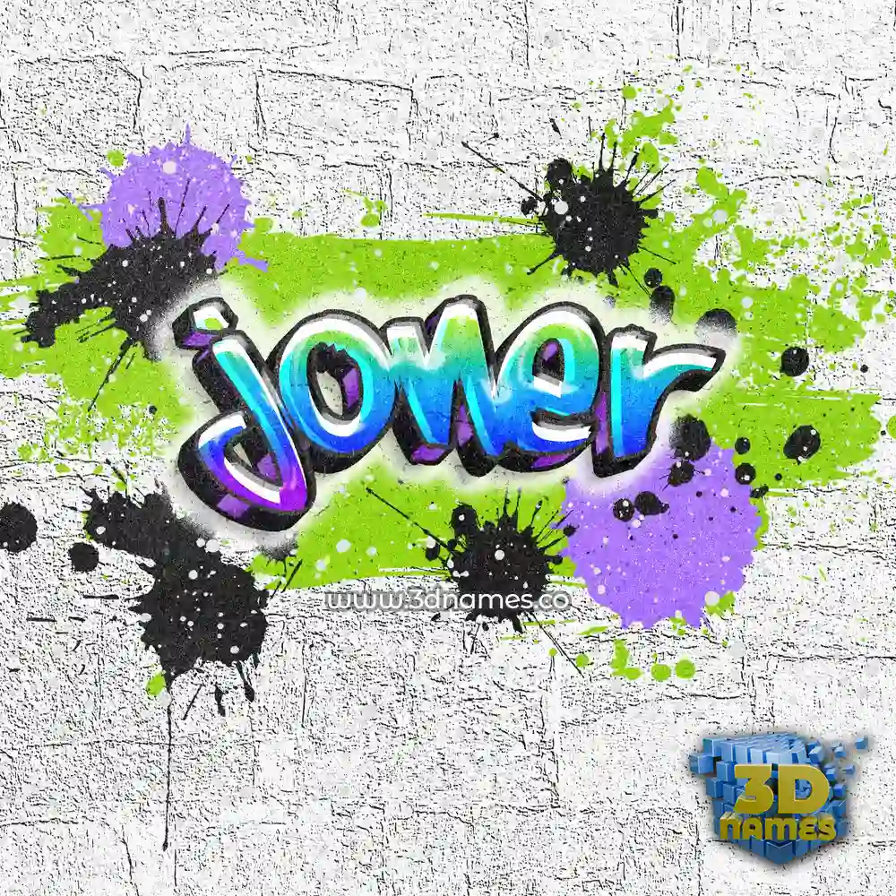 joner in Graffiti Grunge style - 3D name wallpaper