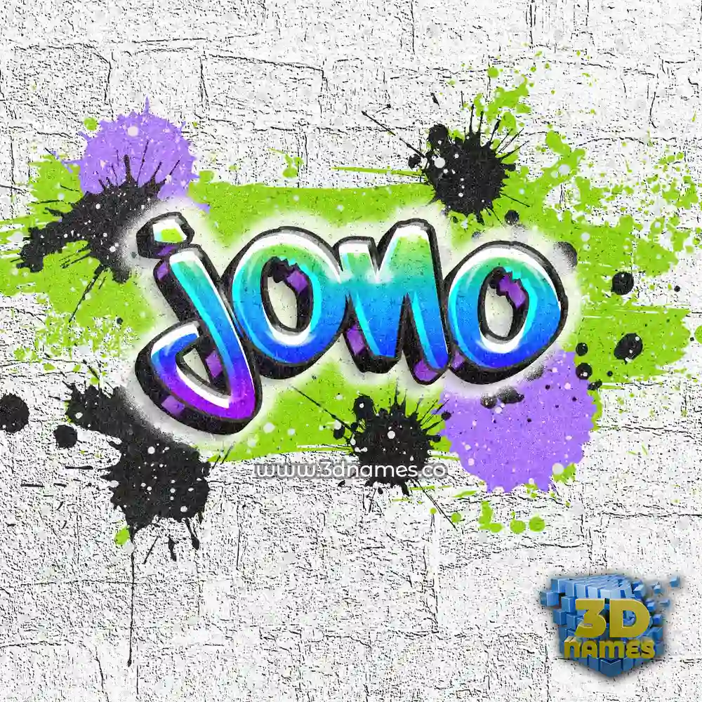 jono in Graffiti Grunge style - 3D name wallpaper