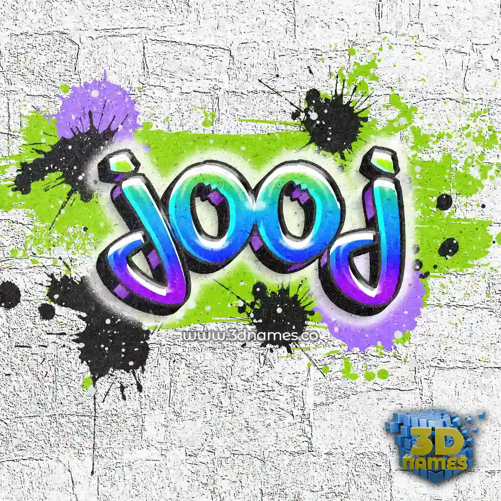 jooj in Graffiti Grunge style - 3D name wallpaper
