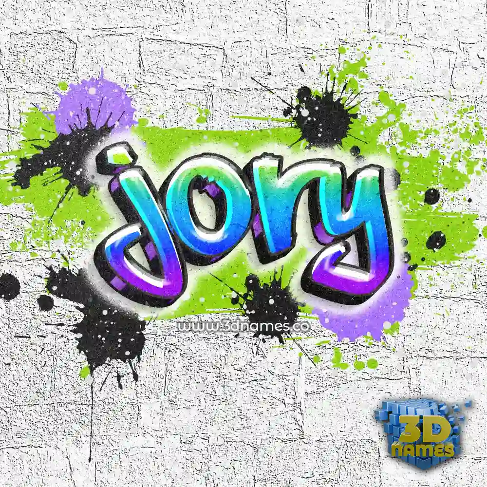 jory in Graffiti Grunge style - 3D name wallpaper