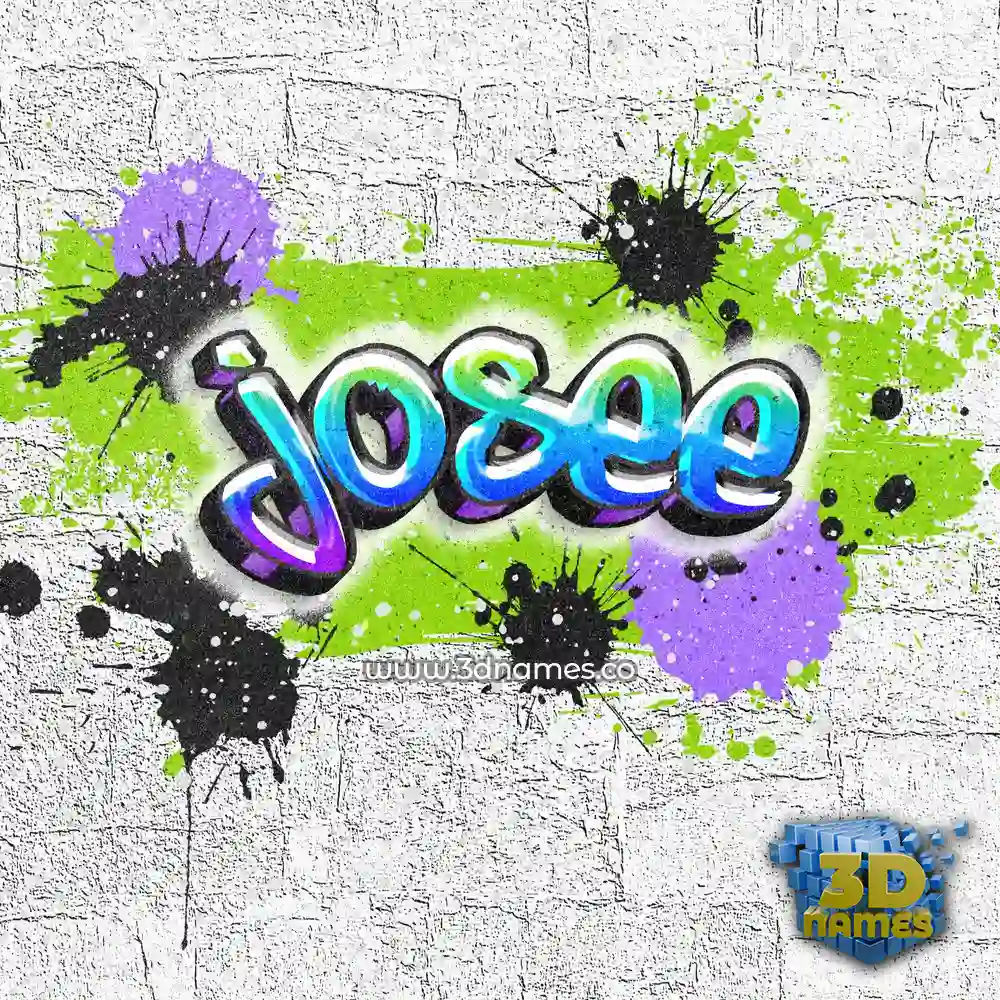 josee in Graffiti Grunge style - 3D name wallpaper