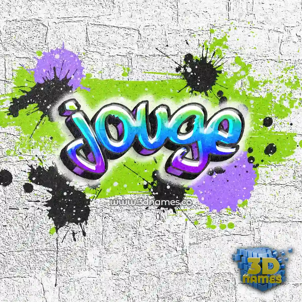 jouge in Graffiti Grunge style - 3D name wallpaper