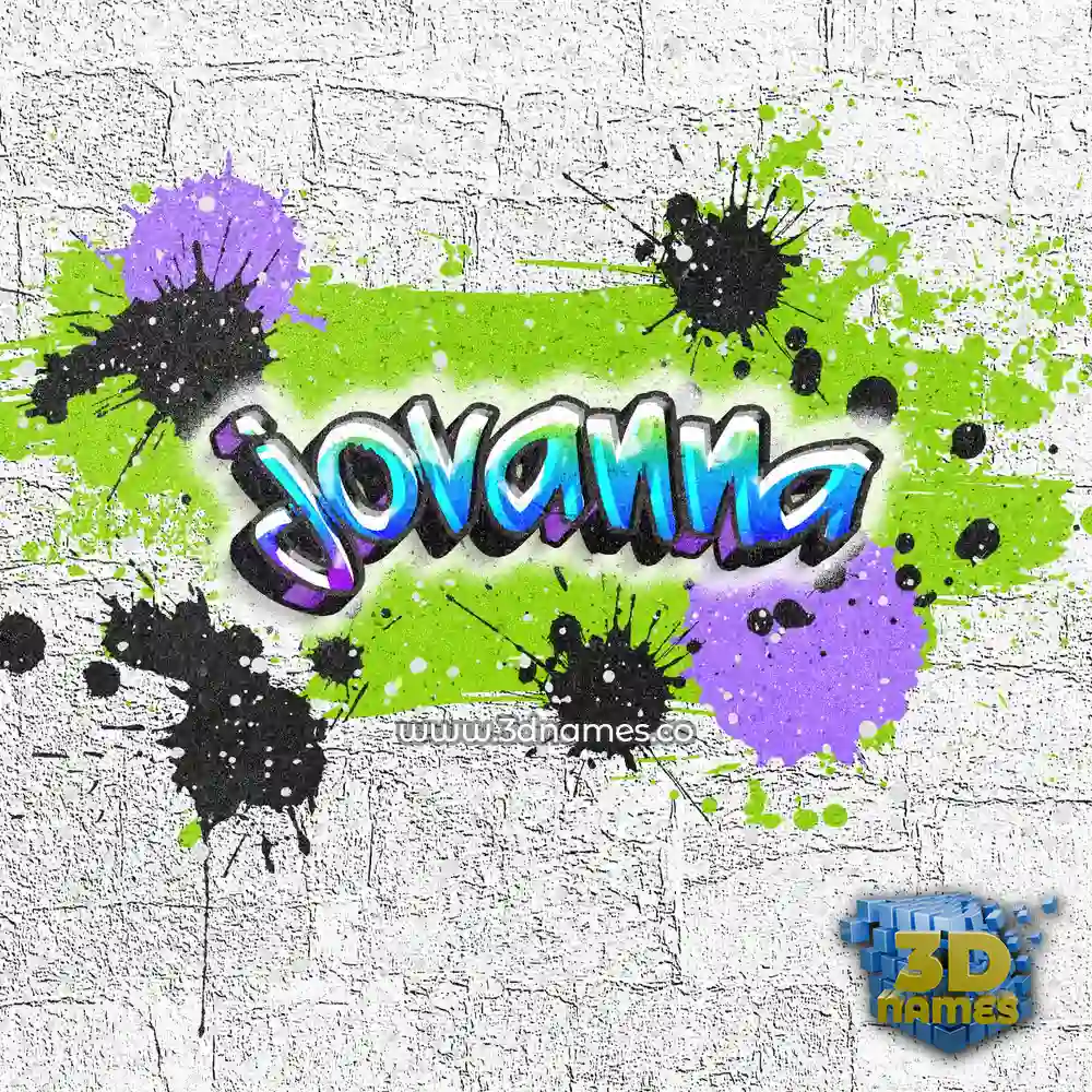 jovanna in Graffiti Grunge style - 3D name wallpaper