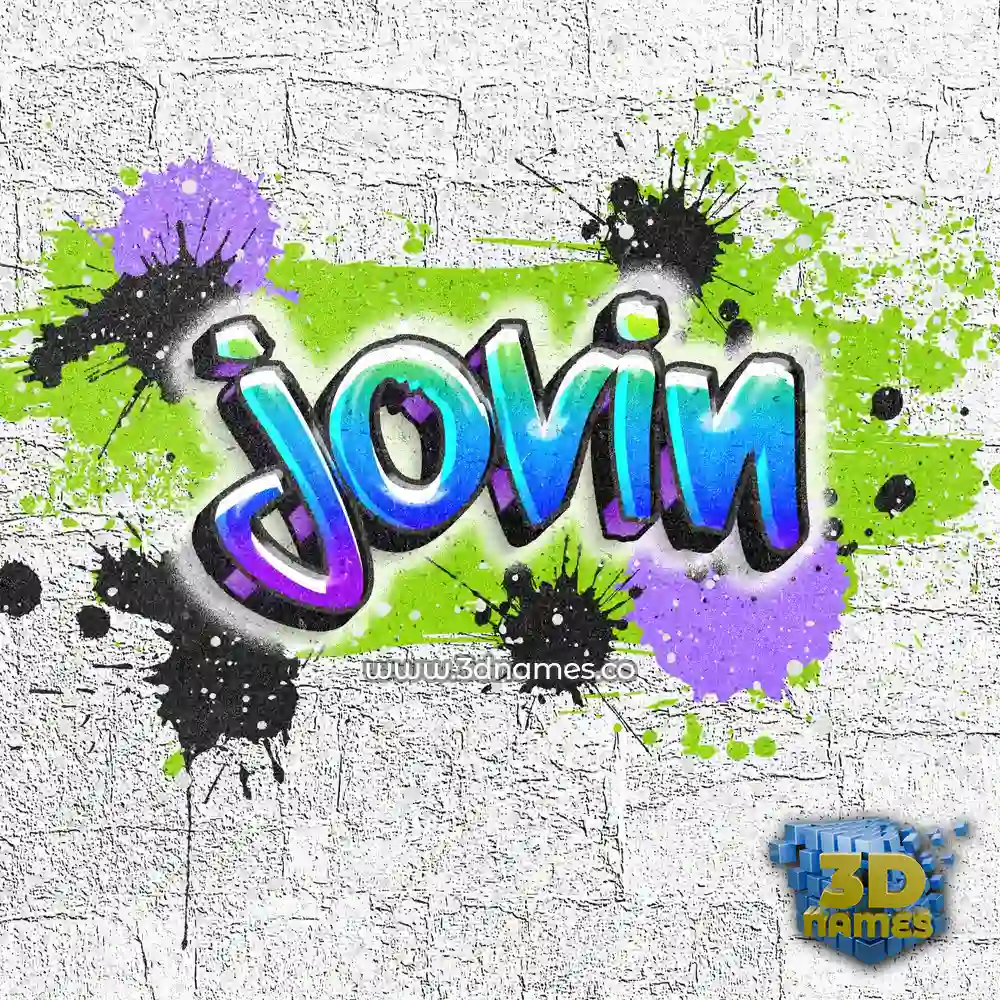 jovin in Graffiti Grunge style - 3D name wallpaper