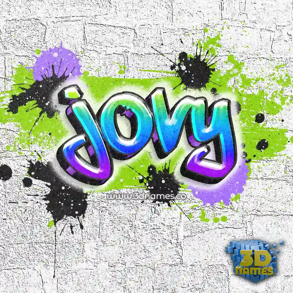 jovy in Graffiti Grunge style - 3D name wallpaper