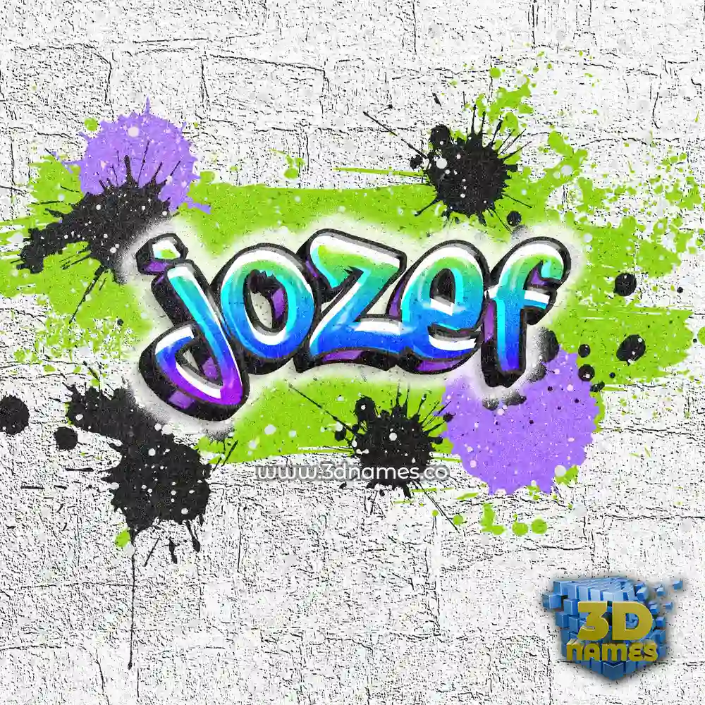 jozef in Graffiti Grunge style - 3D name wallpaper