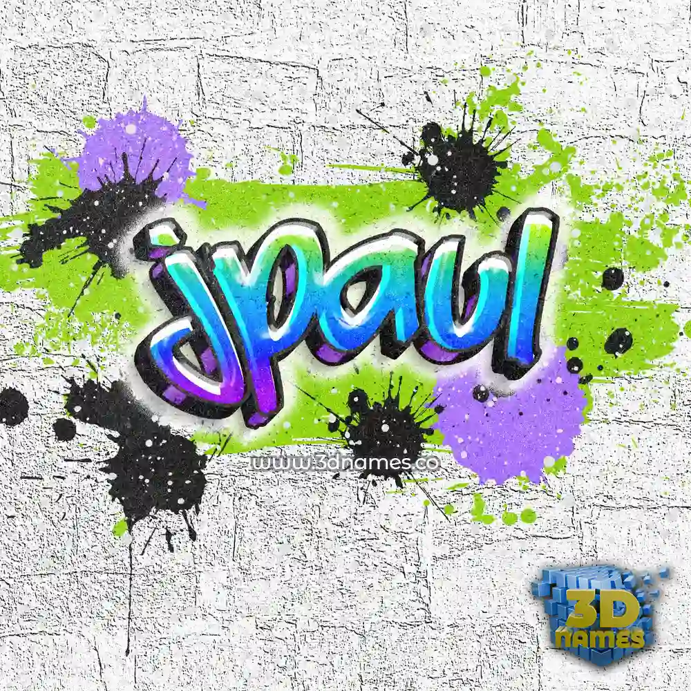 jpaul in Graffiti Grunge style - 3D name wallpaper