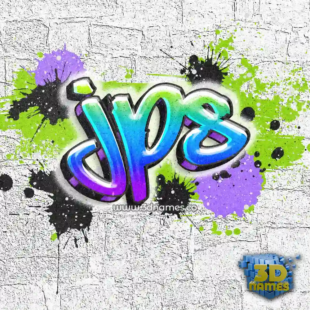 jps in Graffiti Grunge style - 3D name wallpaper