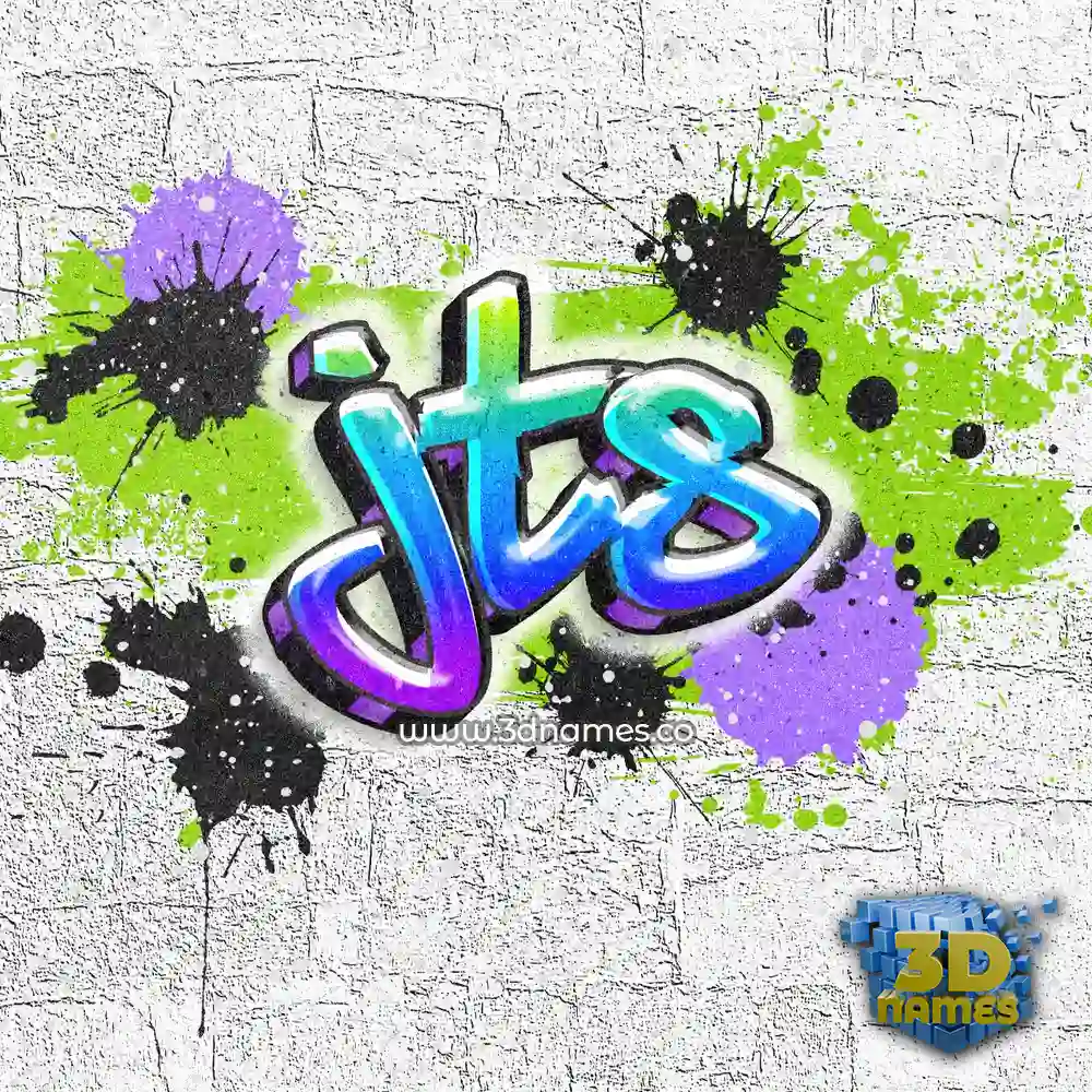 jts in Graffiti Grunge style - 3D name wallpaper
