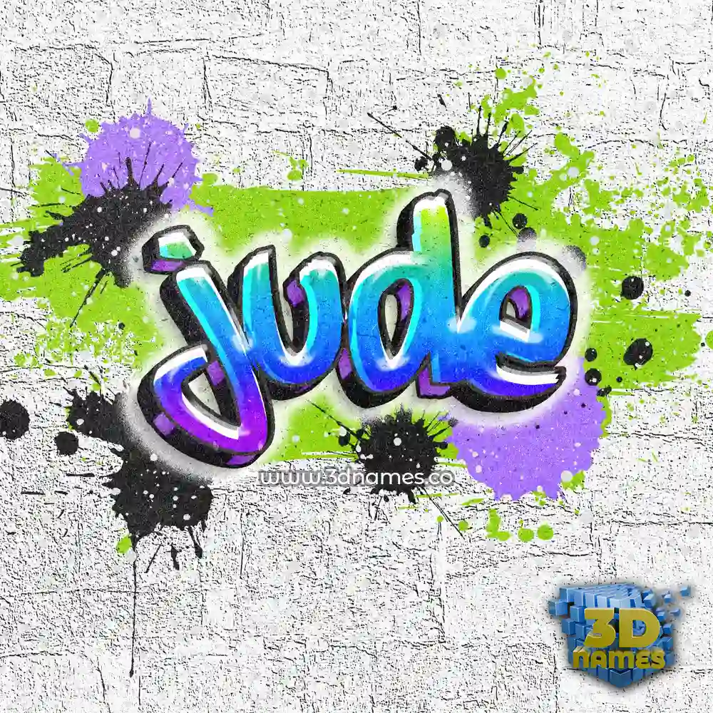 jude in Graffiti Grunge style - 3D name wallpaper